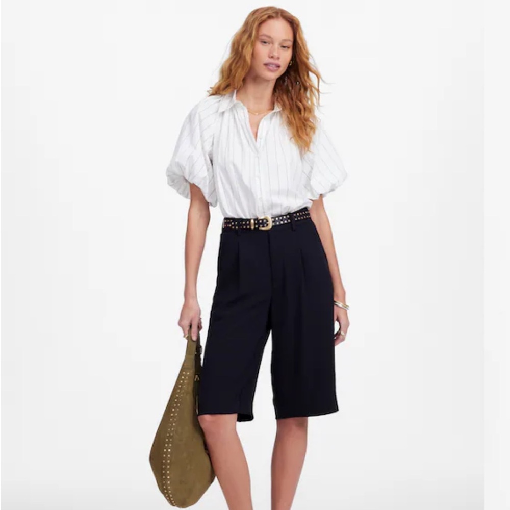 Madewell Slouchy Shorts in Crepe